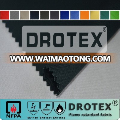 320GSM 98% Cotton/2% Carbon Fiber Fire Retardant Antistaitc Anti Acid Alkali Fabric